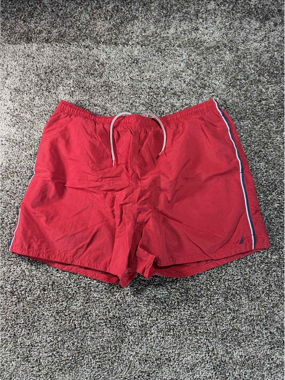 Nautica Men's Swim Shorts Drawstring Lined Red Size XXL